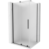 Mexen Velar kabina prysznicowa rozsuwana 140 x 90 cm, szron, czarna - 871-140-090-31-70