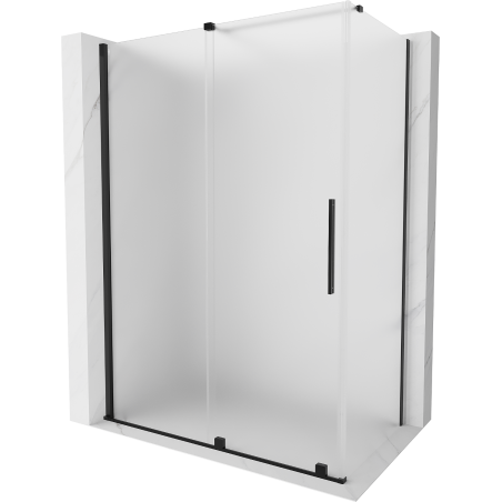 Mexen Velar kabina prysznicowa rozsuwana 150 x 90 cm, szron, czarna - 871-150-090-31-70