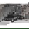 Mexen Velar kabina prysznicowa rozsuwana 160 x 70 cm, szron, czarna - 871-160-070-31-70