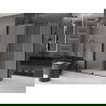 Mexen Velar kabina prysznicowa rozsuwana 160 x 70 cm, szron, czarna - 871-160-070-31-70