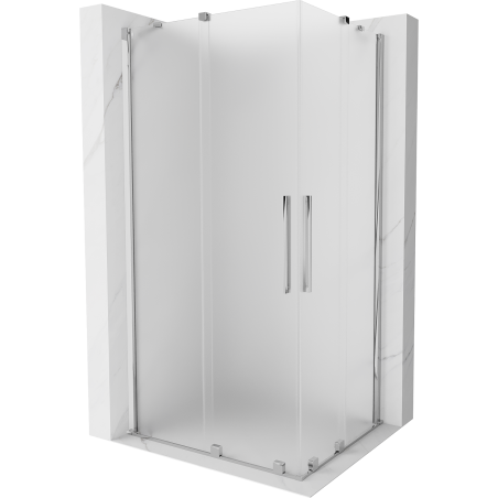 Mexen Velar Duo kabina prysznicowa rozsuwana 90 x 80 cm, szron, chrom - 871-090-080-32-01