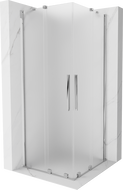 Mexen Velar Duo kabina prysznicowa rozsuwana 100 x 100 cm, szron, chrom - 871-100-100-32-01
