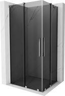 Mexen Velar Duo kabina prysznicowa rozsuwana 90 x 80 cm, grafit, chrom - 871-090-080-42-01