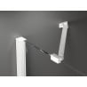 Mexen Velar Duo kabina prysznicowa rozsuwana 80 x 80 cm, szron, biała - 871-080-080-32-20
