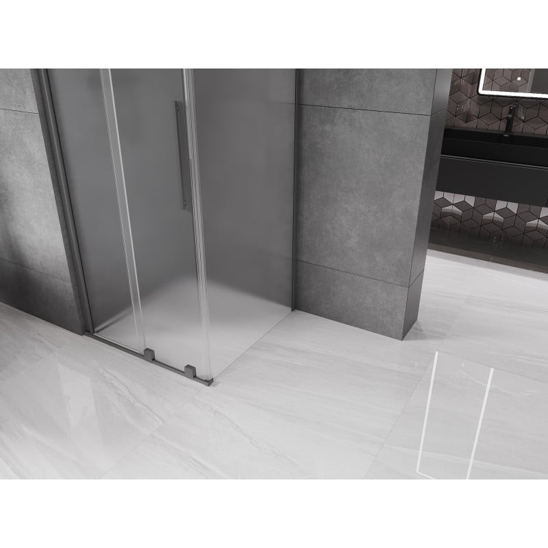 Mexen Velar kabina prysznicowa rozsuwana 90 x 90 cm, szron, gun metal - 871-090-090-31-95