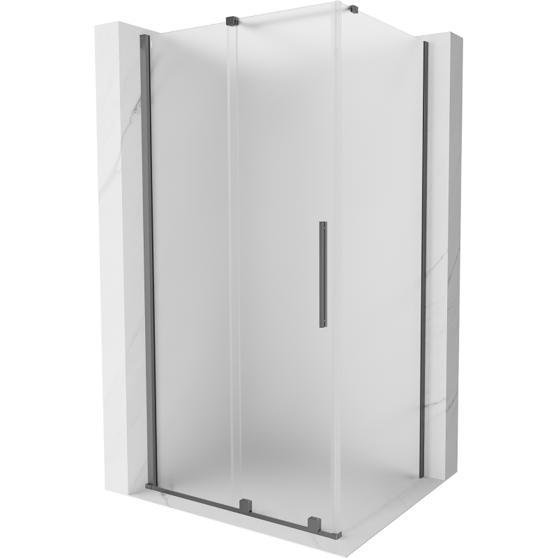 Mexen Velar kabina prysznicowa rozsuwana 100 x 85 cm, szron, gun metal - 871-100-085-31-95