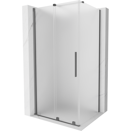 Mexen Velar kabina prysznicowa rozsuwana 100 x 85 cm, szron, gun metal - 871-100-085-31-95