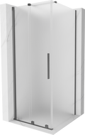 Mexen Velar kabina prysznicowa rozsuwana 100 x 100 cm, szron, gun metal - 871-100-100-31-95