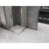 Mexen Velar Duo kabina prysznicowa rozsuwana 90 x 90 cm, szron, złota - 871-090-090-32-50