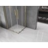 Mexen Velar Duo kabina prysznicowa rozsuwana 90 x 90 cm, szron, złota - 871-090-090-32-50