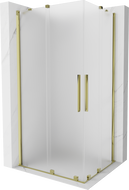 Mexen Velar Duo kabina prysznicowa rozsuwana 90 x 80 cm, szron, złota - 871-090-080-32-50