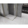 Mexen Velar Duo kabina prysznicowa rozsuwana 90 x 80 cm, szron, złota - 871-090-080-32-50