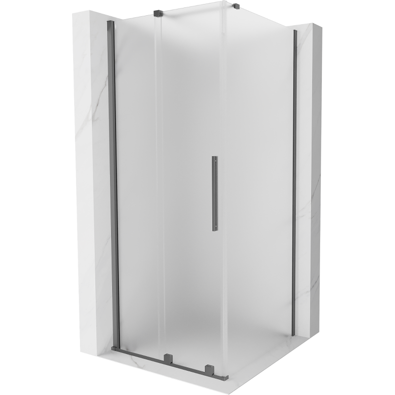 Mexen Velar kabina prysznicowa rozsuwana 110 x 110 cm, szron, gun metal - 871-110-110-31-95