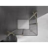 Mexen Velar Duo kabina prysznicowa rozsuwana 100 x 90 cm, grafit, złota - 871-100-090-42-50