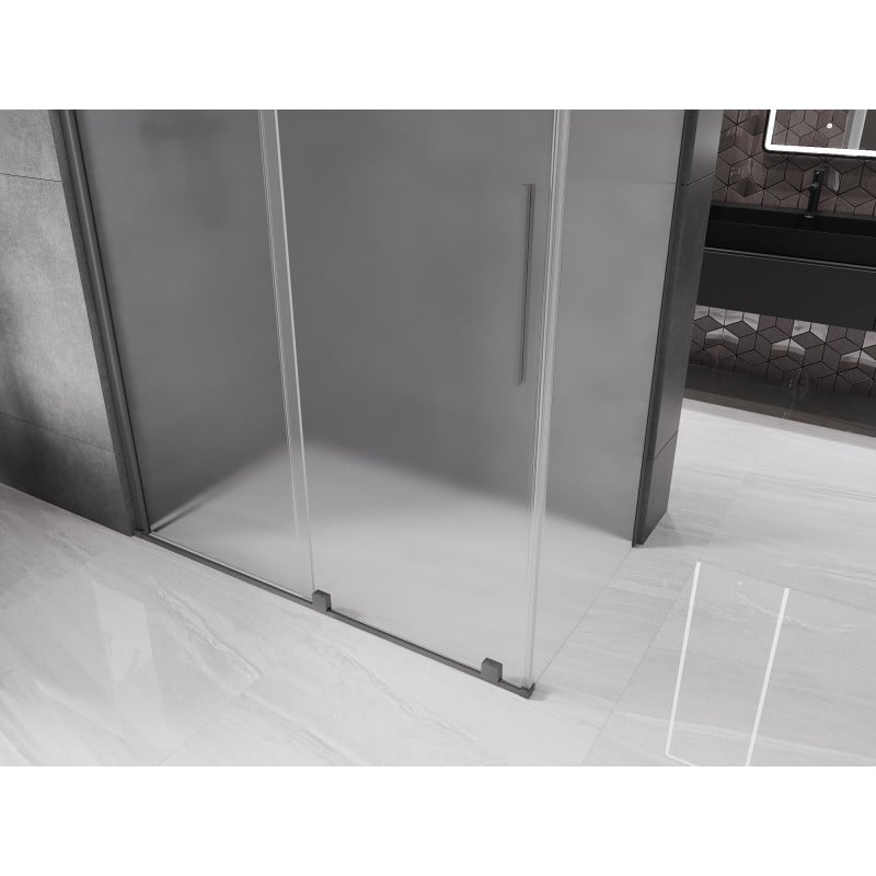 Mexen Velar kabina prysznicowa rozsuwana 130 x 70 cm, szron, gun metal - 871-130-070-31-95