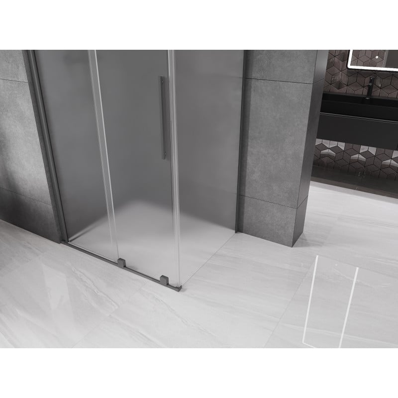 Mexen Velar kabina prysznicowa rozsuwana 130 x 90 cm, szron, gun metal - 871-130-090-31-95