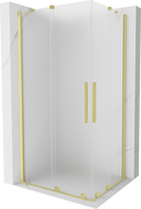 Mexen Velar Duo kabina prysznicowa rozsuwana 100 x 90 cm, szron, złota szczotkowana - 871-100-090-32-55