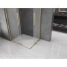 Mexen Velar Duo kabina prysznicowa rozsuwana 100 x 90 cm, szron, złota szczotkowana - 871-100-090-32-55
