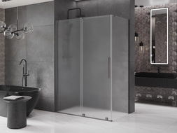 Mexen Velar kabina prysznicowa rozsuwana 160 x 70 cm, szron, gun metal - 871-160-070-31-95