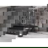 Mexen Velar kabina prysznicowa rozsuwana 160 x 70 cm, szron, gun metal - 871-160-070-31-95
