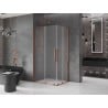Mexen Velar Duo kabina prysznicowa rozsuwana 90 x 80 cm, szron, różowe złoto - 871-090-080-32-60