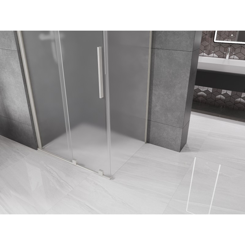Mexen Velar kabina prysznicowa rozsuwana 120 x 70 cm, szron, nikiel szczotkowany - 871-120-070-31-97