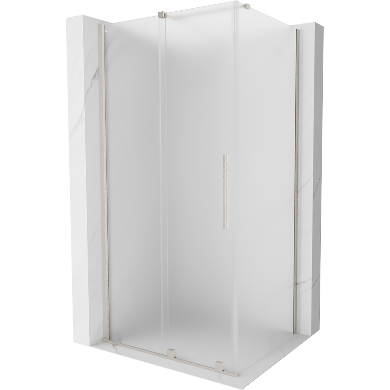 Mexen Velar kabina prysznicowa rozsuwana 130 x 90 cm, szron, nikiel szczotkowany - 871-130-090-31-97
