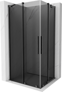 Mexen Velar Duo kabina prysznicowa rozsuwana 90 x 80 cm, grafit, gun gray szczotkowany - 871-090-080-42-66