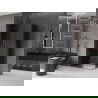 Mexen Velar Duo kabina prysznicowa rozsuwana 90 x 80 cm, grafit, gun gray szczotkowany - 871-090-080-42-66