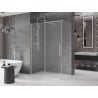 Mexen Velar kabina prysznicowa rozsuwana 140 x 85 cm, szron, nikiel szczotkowany - 871-140-085-31-97