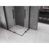 Mexen Velar Duo kabina prysznicowa rozsuwana 90 x 80 cm, szron, czarna - 871-090-080-32-70
