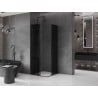 Mexen Velar Duo kabina prysznicowa rozsuwana 100 x 100 cm, grafit, czarna - 871-100-100-42-70