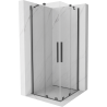 Mexen Velar Duo kabina prysznicowa rozsuwana 80 x 80 cm, transparent, gun metal - 871-080-080-02-95