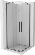 Mexen Velar Duo kabina prysznicowa rozsuwana 80 x 80 cm, transparent, gun metal - 871-080-080-02-95