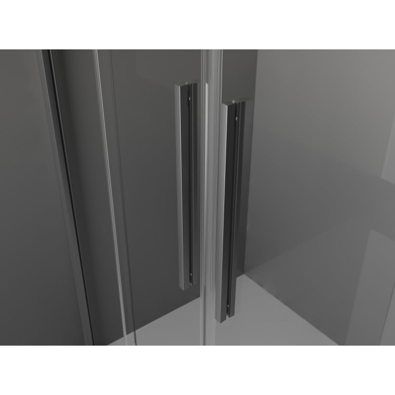 Mexen Velar Duo kabina prysznicowa rozsuwana 90 x 80 cm, transparent, gun metal - 871-090-080-02-95