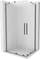 Mexen Velar Duo kabina prysznicowa rozsuwana 90 x 80 cm, szron, gun metal - 871-090-080-32-95
