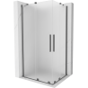 Mexen Velar Duo kabina prysznicowa rozsuwana 100 x 90 cm, szron, gun metal - 871-100-090-32-95