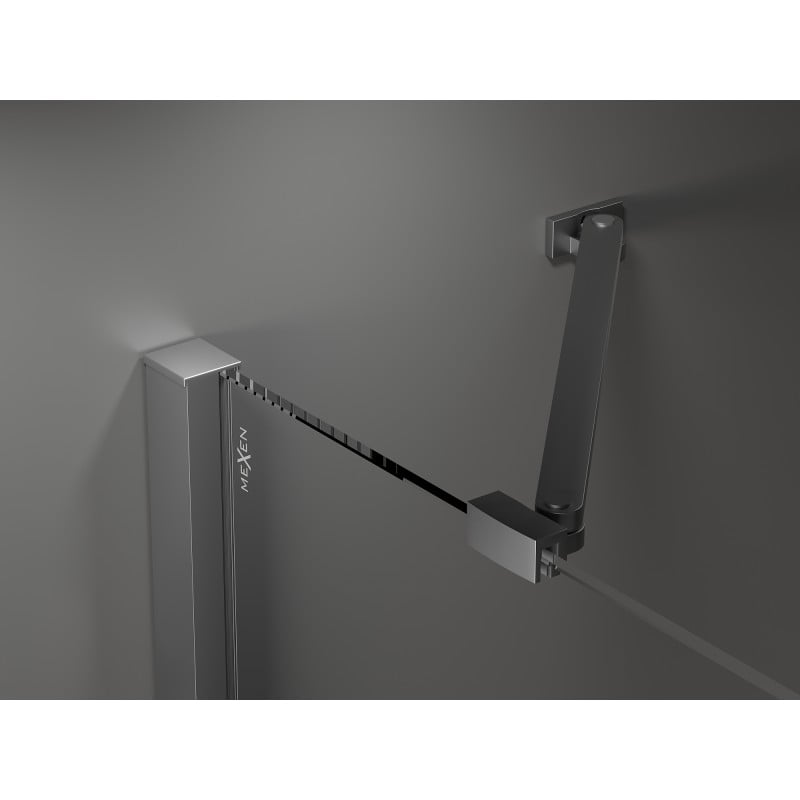 Mexen Velar Duo kabina prysznicowa rozsuwana 90 x 90 cm, szron, gun metal - 871-090-090-32-95