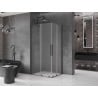 Mexen Velar Duo kabina prysznicowa rozsuwana 100 x 90 cm, szron, gun metal - 871-100-090-32-95