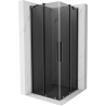 Mexen Velar Duo kabina prysznicowa rozsuwana 90 x 90 cm, grafit, gun metal - 871-090-090-42-95