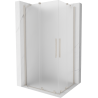 Mexen Velar Duo kabina prysznicowa rozsuwana 100 x 90 cm, szron, nikiel szczotkowany - 871-100-090-32-97