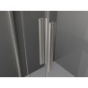 Mexen Velar Duo kabina prysznicowa rozsuwana 90 x 90 cm, szron, nikiel szczotkowany - 871-090-090-32-97