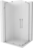 Mexen Velar L Duo kabina prysznicowa rozsuwana 100 x 90 cm, szron, chrom - 871-100-090-02-33-01