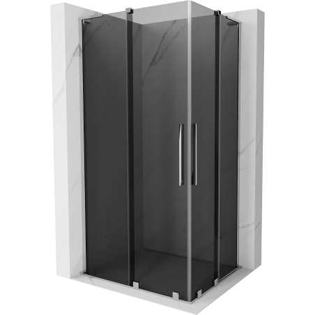 Mexen Velar L Duo kabina prysznicowa rozsuwana 90 x 80 cm, grafit, chrom - 871-090-080-02-43-01