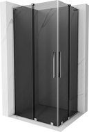 Mexen Velar L Duo kabina prysznicowa rozsuwana 100 x 90 cm, grafit, chrom - 871-100-090-02-43-01