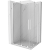 Mexen Velar L Duo kabina prysznicowa rozsuwana 90 x 80 cm, transparent, biała - 871-090-080-02-03-20