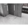 Mexen Velar L Duo kabina prysznicowa rozsuwana 90 x 80 cm, transparent, biała - 871-090-080-02-03-20