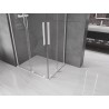 Mexen Velar L Duo kabina prysznicowa rozsuwana 90 x 80 cm, transparent, biała - 871-090-080-02-03-20