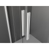 Mexen Velar L Duo kabina prysznicowa rozsuwana 90 x 80 cm, transparent, biała - 871-090-080-02-03-20