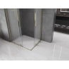 Mexen Velar L Duo kabina prysznicowa rozsuwana 90 x 80 cm, szron, złota - 871-090-080-02-33-50